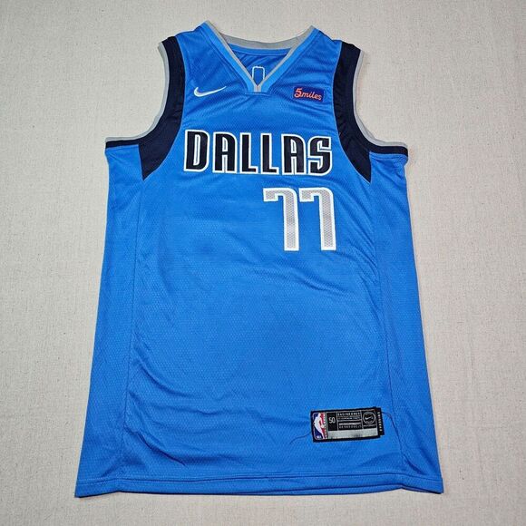 Dallas Mavericks #77 Luka Doncic 5 Miles Stitched Jersey Nike Size 50 (XL) - Picture 1 of 8
